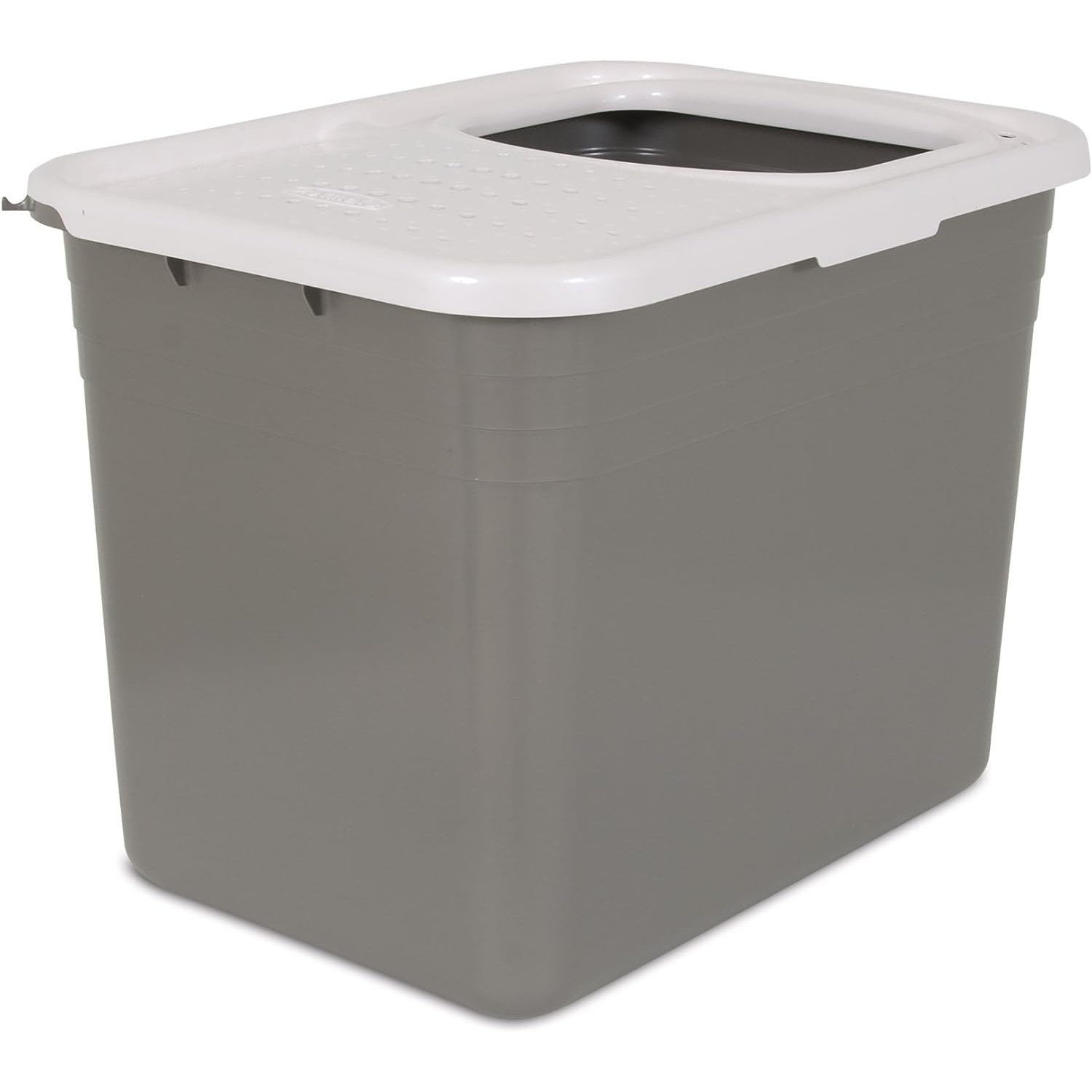 Petmate Top Entry Litter Cat Litter Box With Filter Lid To Clean Paws