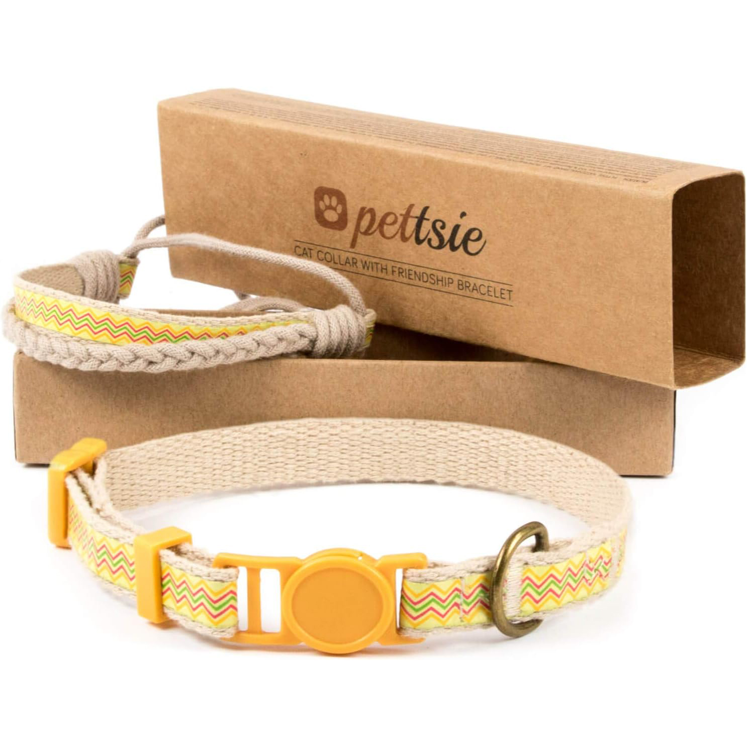 Pettsie Easy Adjustable Cat Collar Set