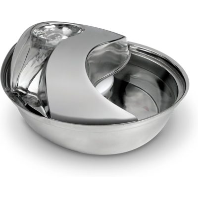 Pioneer Pet Stainless Steel Dog & Cat Fountain Raindrop Design