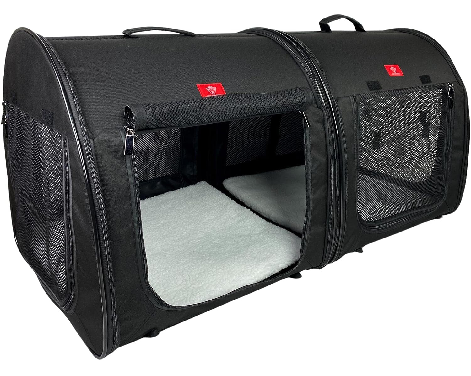 Portable 2-in-1 Double Pet Kennel_Shelter