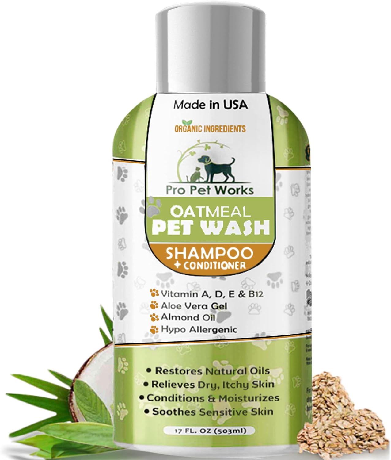 Pro Pet Works Organic Oatmeal Pet Shampoo