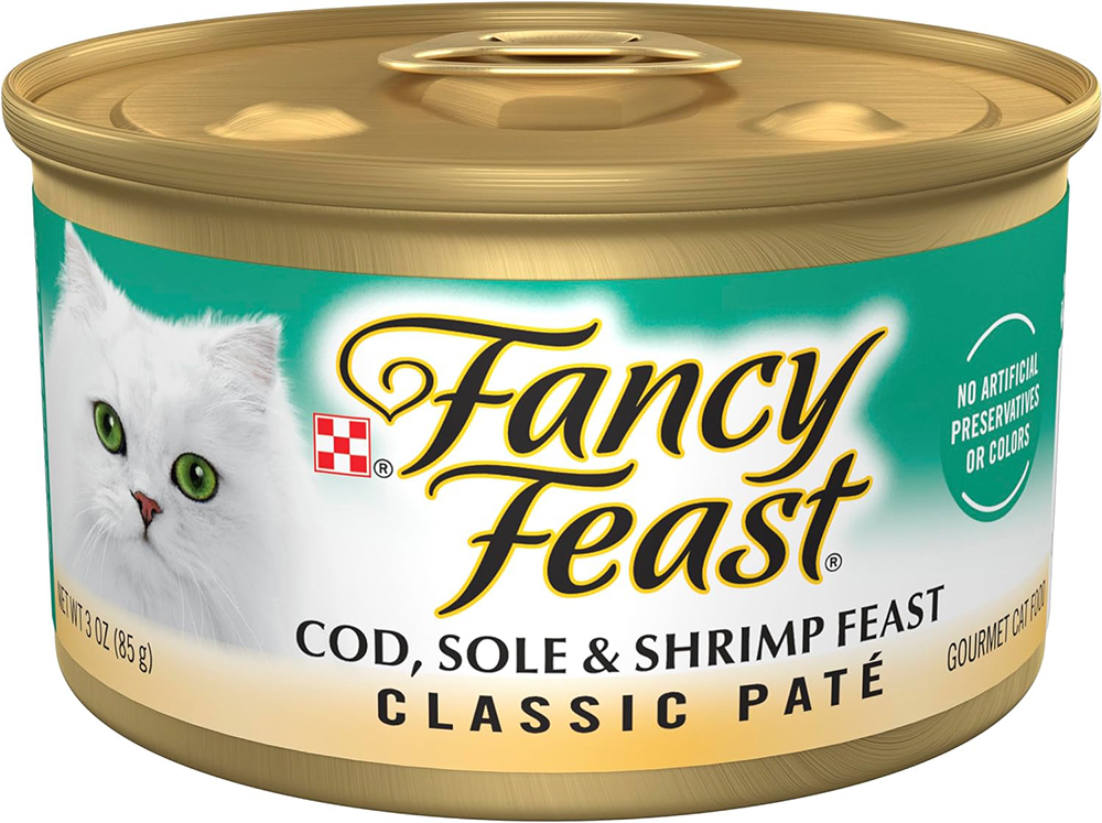 Purina Fancy Feast Cod, Sole and Shrimp Feast Wet Cat Food Pate