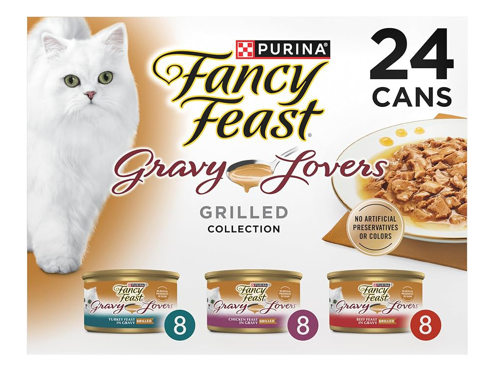 Purina Fancy Feast Gravy Lovers Poultry & Beef Feast Collection Wet Cat Food Variety Pack