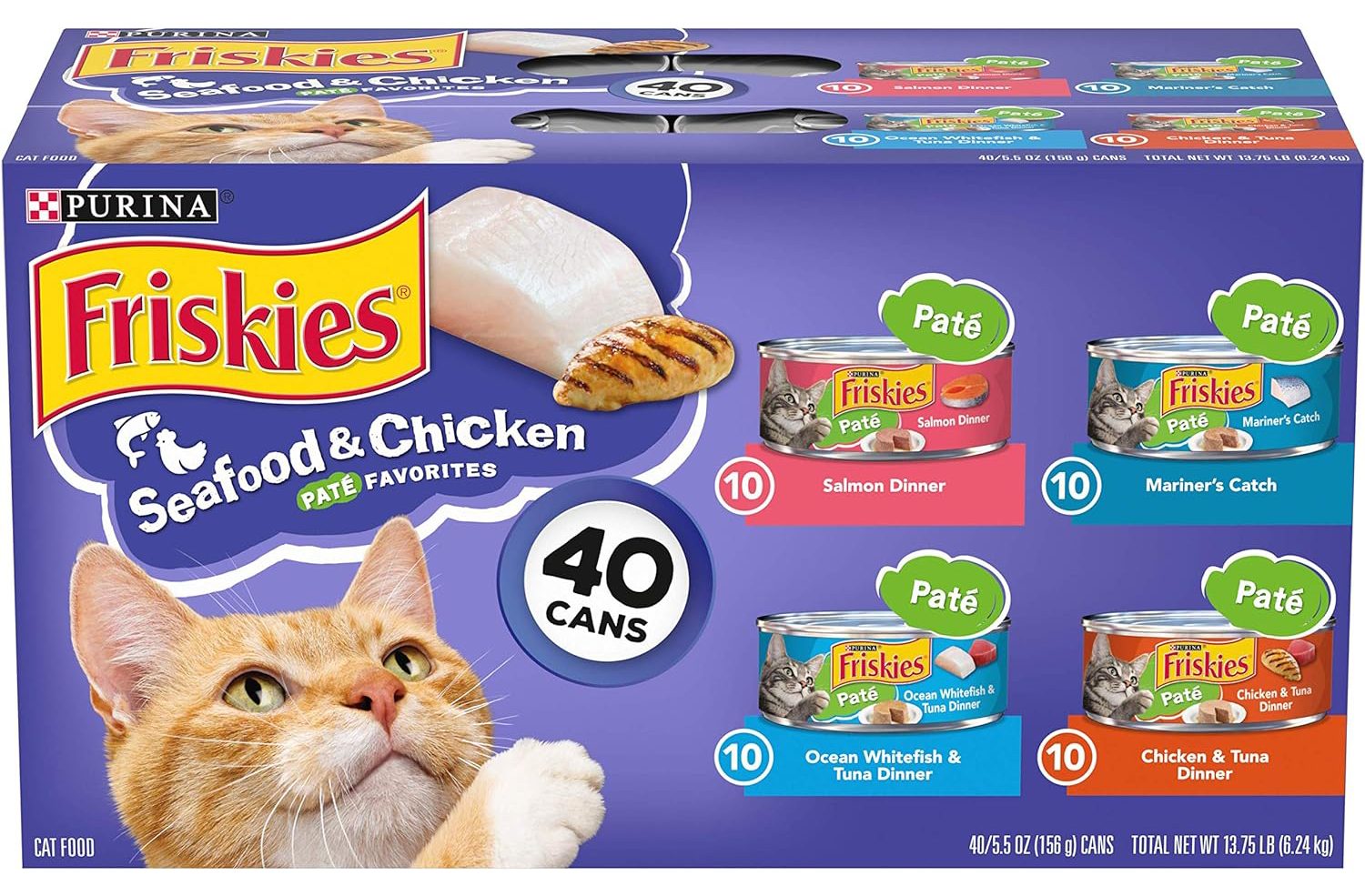 Purina Friskies Chicken & Seafood Canned Cat Food