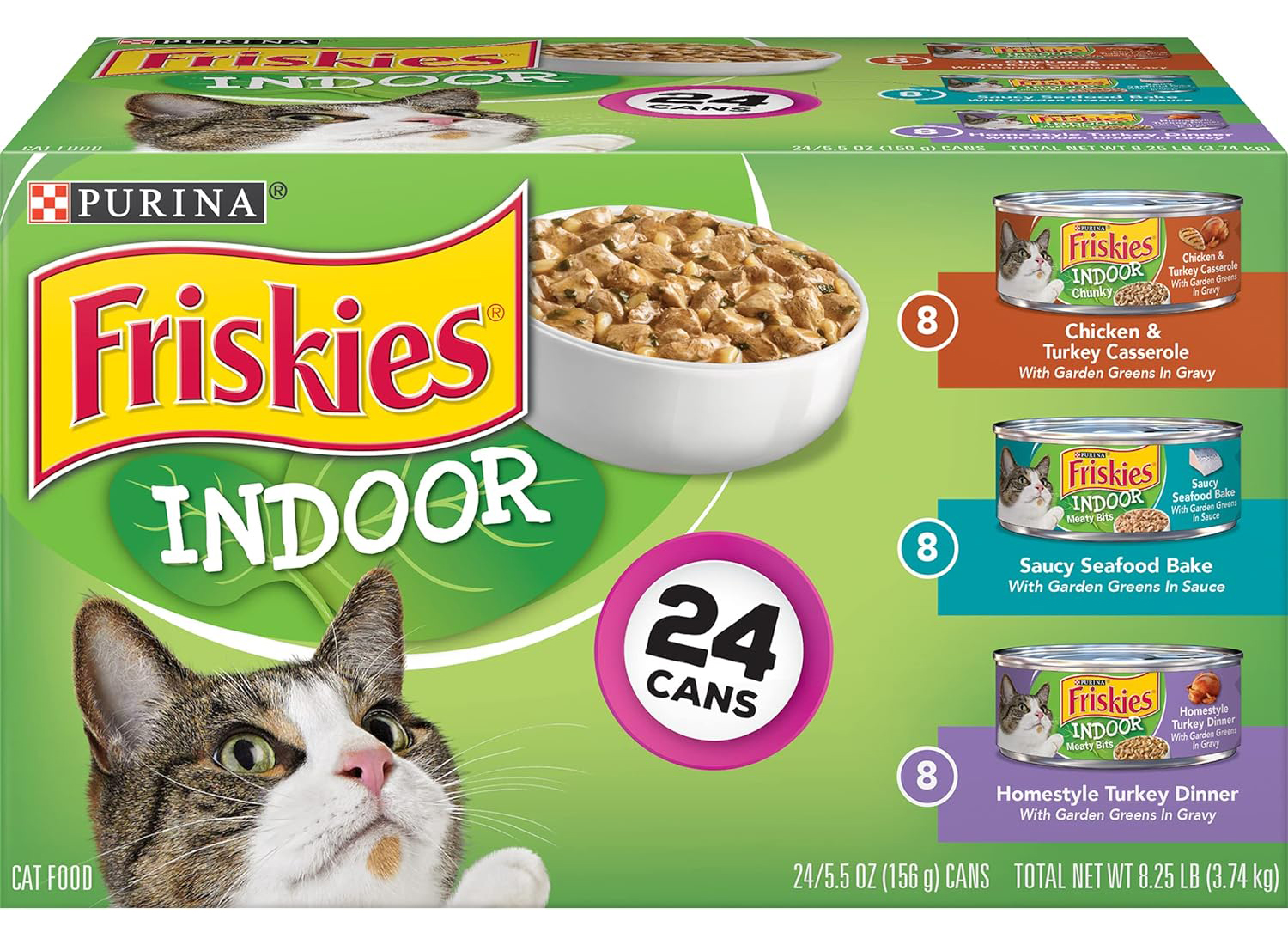 Purina Friskies Indoor Wet Cat Food Variety Pack