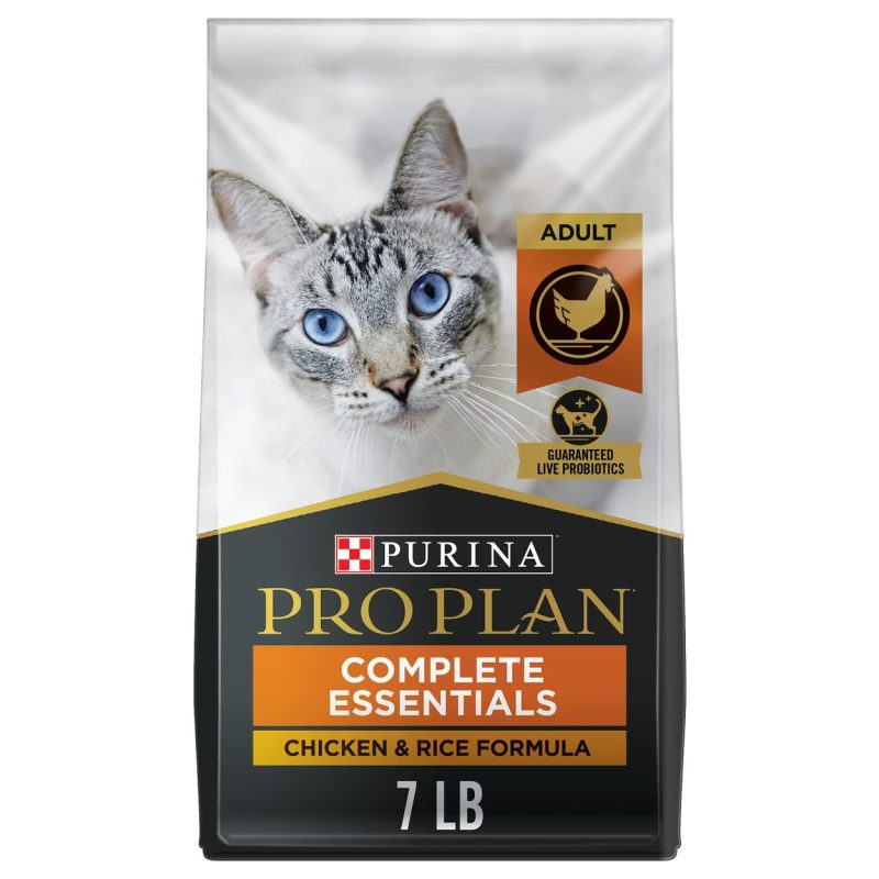 Purina Pro Plan Vs Purina One Cat Food 2025 Comparison Catster Purina Pro Plan Chicken Rice Formula With Probiotics High Protein Cat Food 2024 800x800 