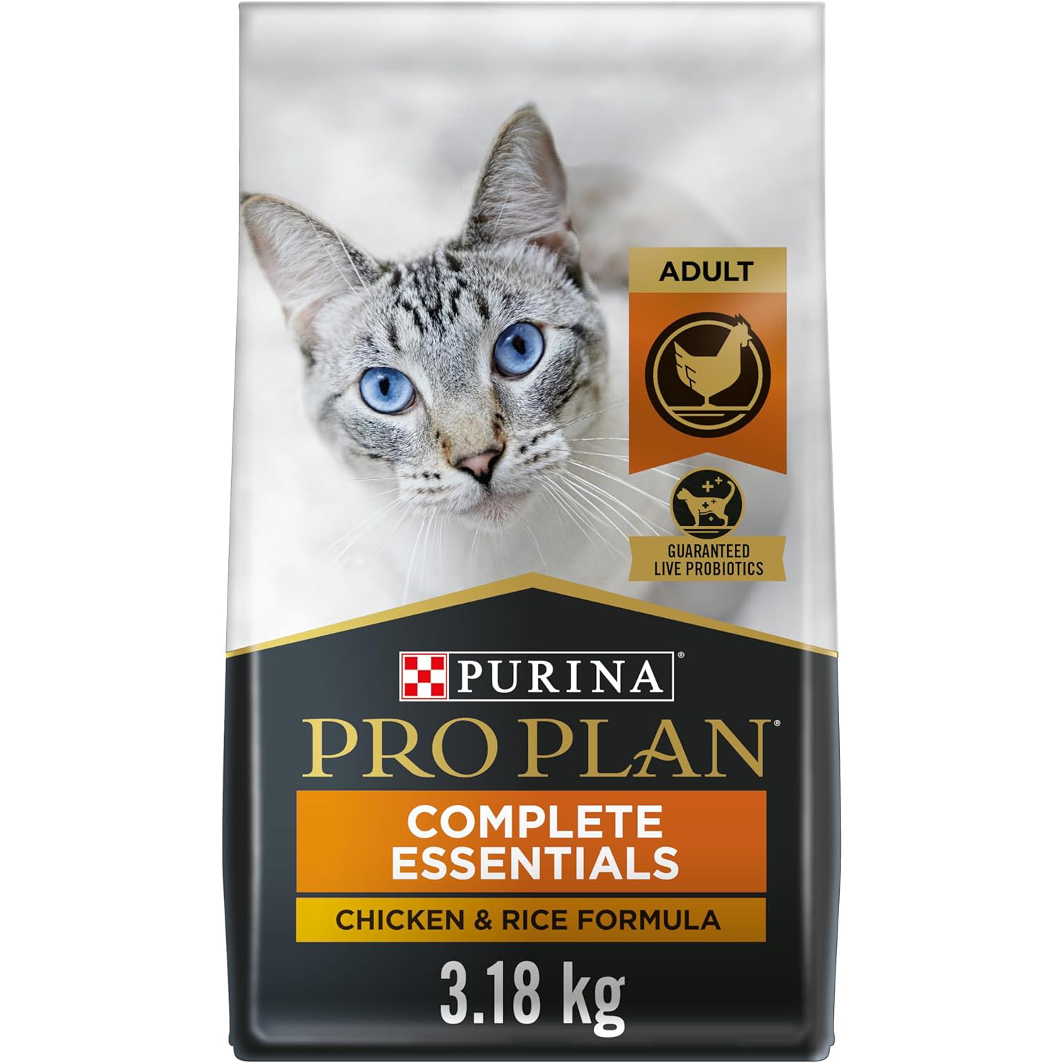 Purina Pro Plan Dry Cat Food, Complete Essentials Chicken & Rice