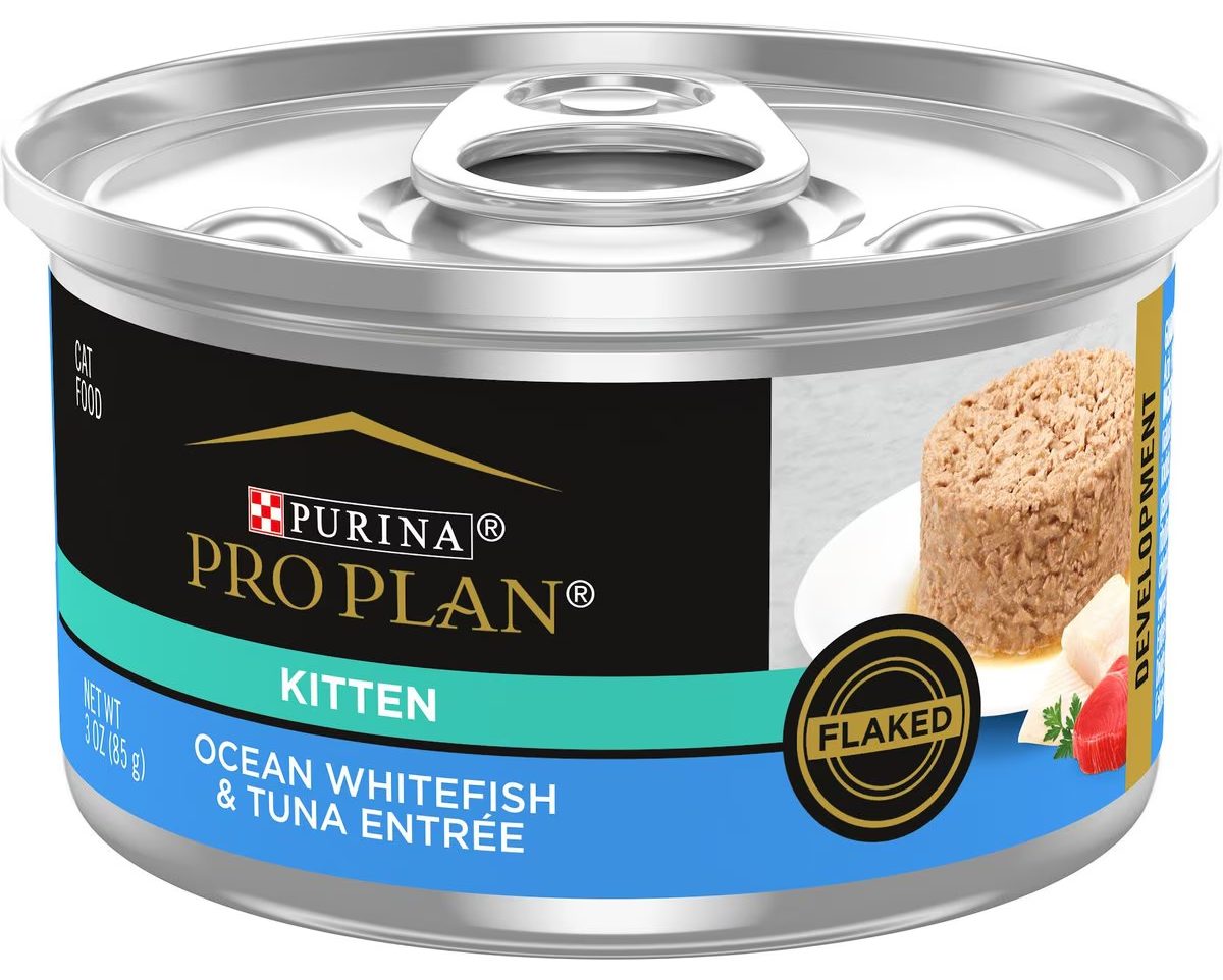 Purina Pro Plan Kitten Flaked Whitefish & Tuna Canned Food