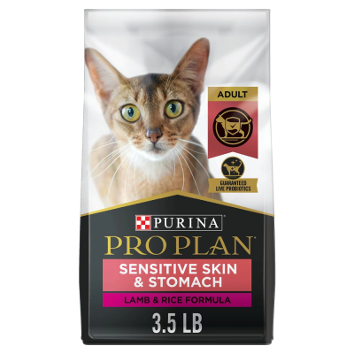 Purina Pro Plan Sensitive Skin & Stomach Lamb & Rice Formula Dry Cat F
