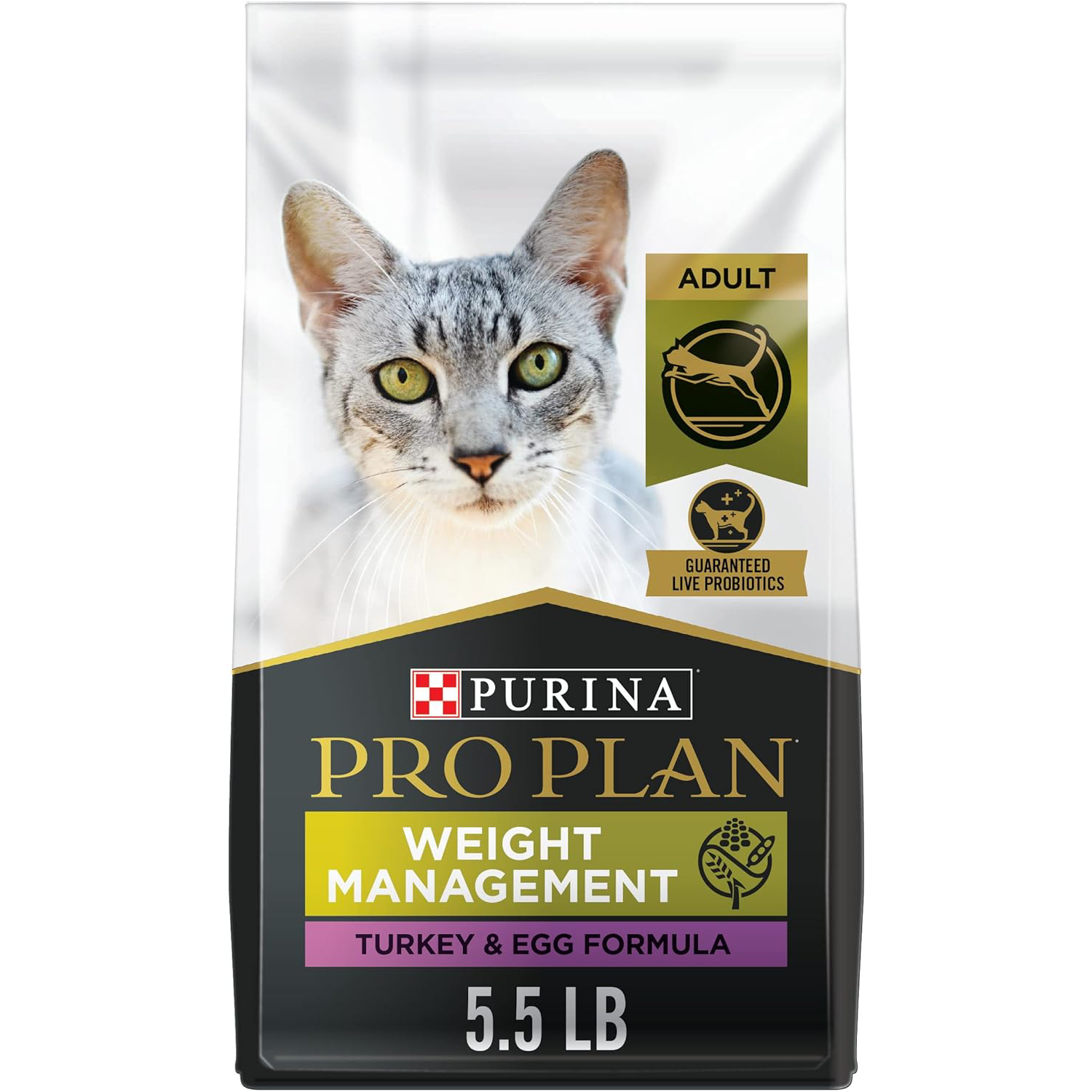 Purina Pro Plan With Probiotics, Grain Free Weight Management Dry Cat Food