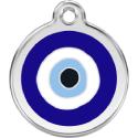 Red Dingo Evil Eye Stainless Steel ID Tag