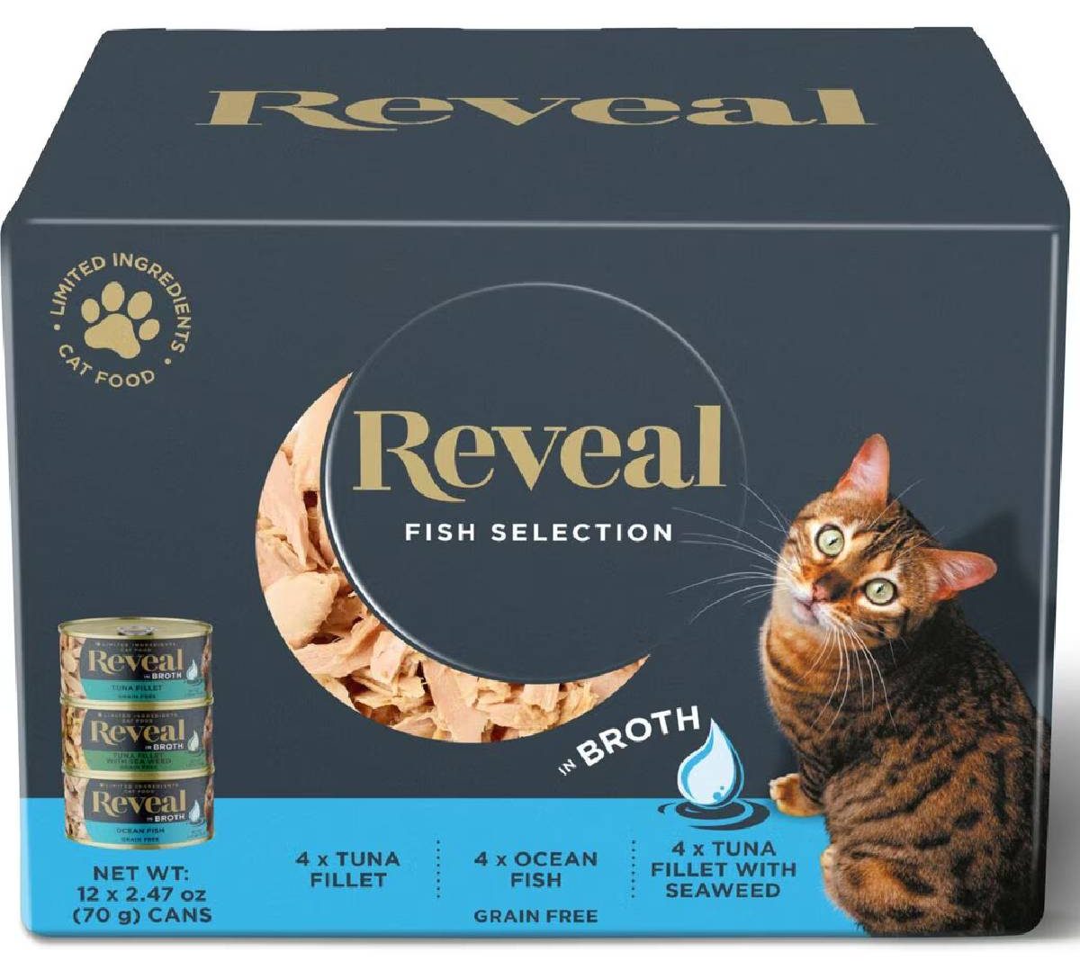 Reveal Natural Grain-Free Variety of Fish Cat Food