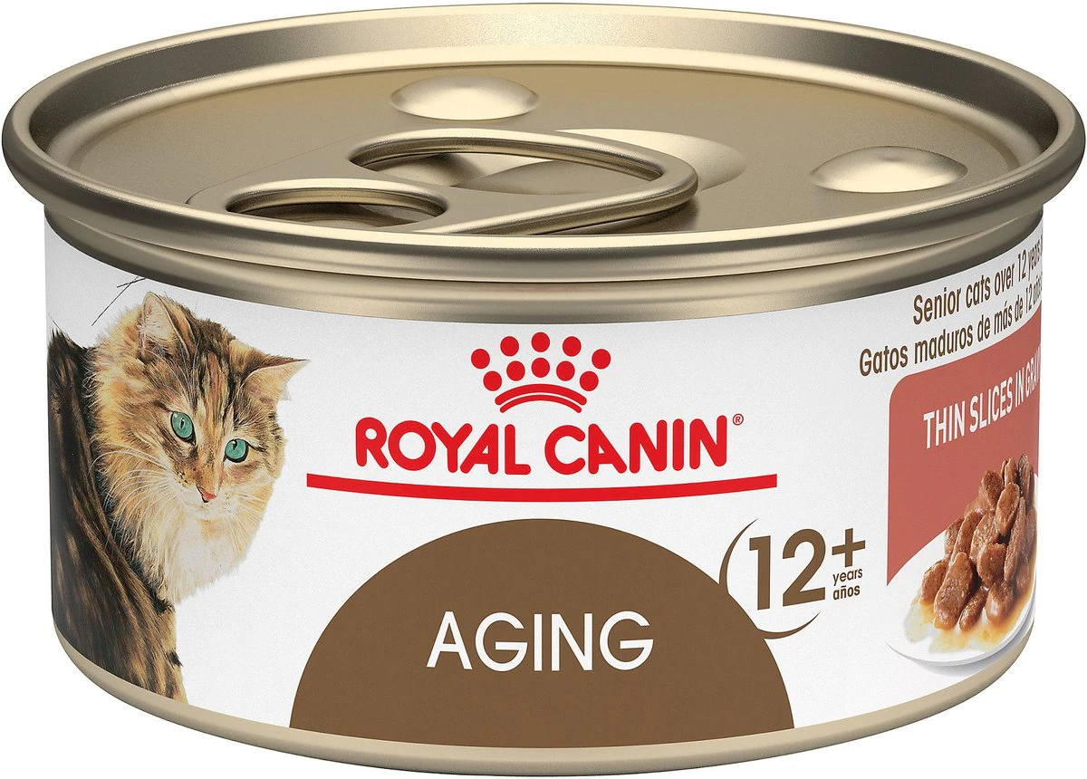 Royal Canin Aging 12+ Thin Slices in Gravy Canned Cat Food