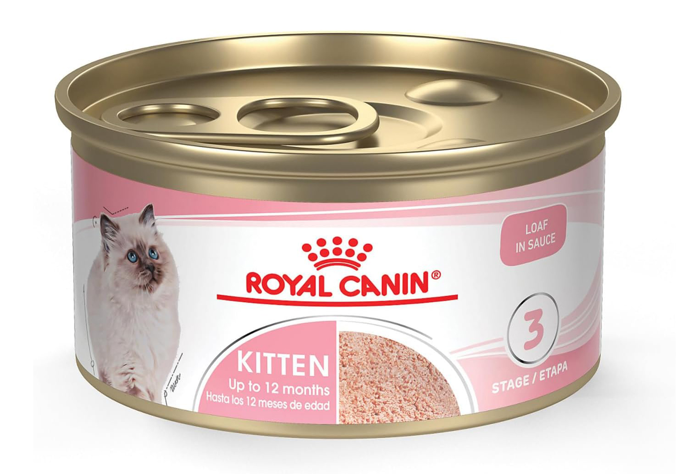 Royal Canin Feline Health Nutrition Kitten Loaf in Sauce Canned Cat Food