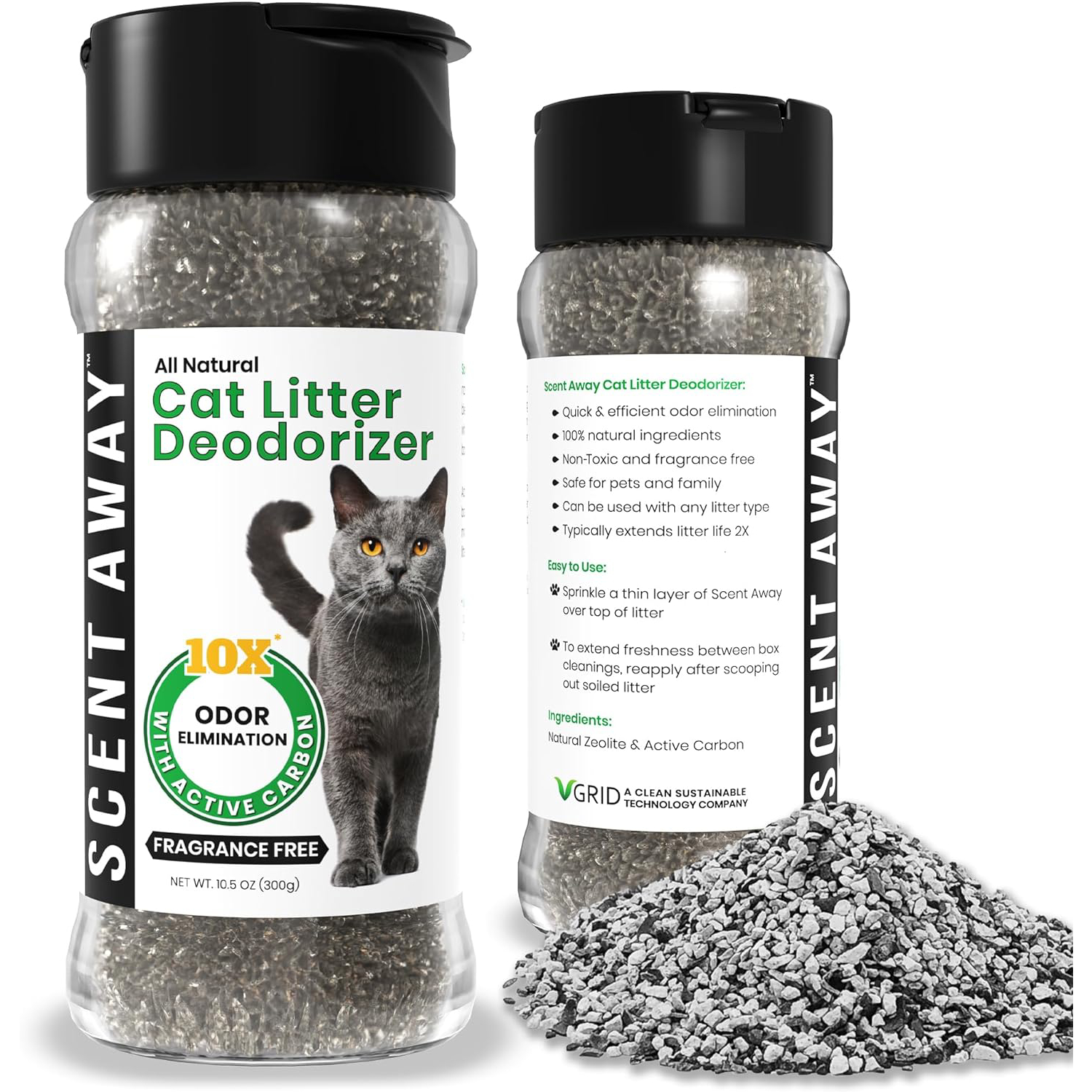 SCENT AWAY Cat Litter Deodorizer Litter Box Odor Eliminator