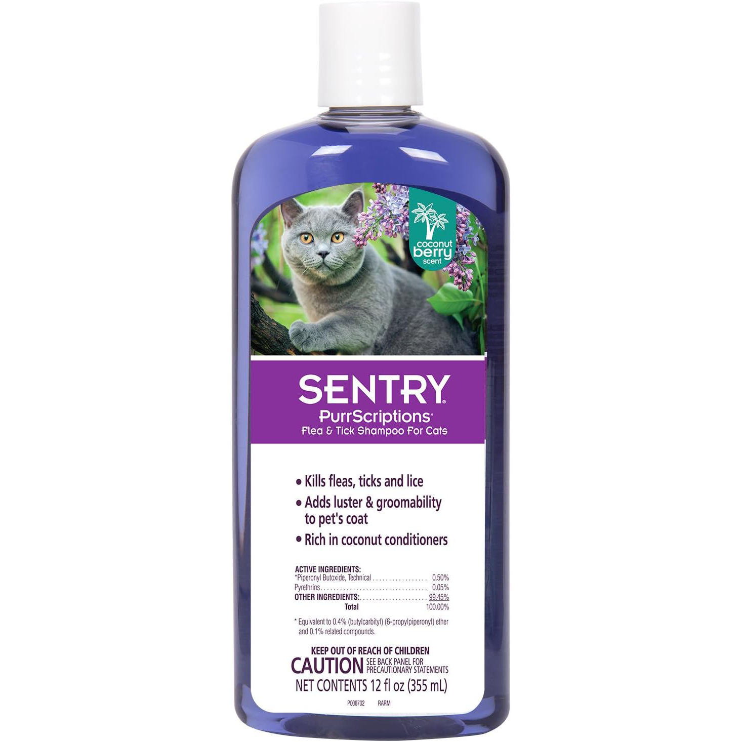 SENTRY PurrScriptions Flea and Tick Shampoo for Cats