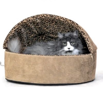 K&H Thermo-Kitty Hooded Cat Bed
