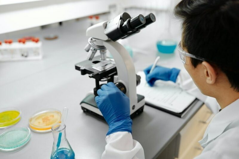 Scientist doing lab experiment