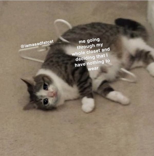 The Wardrobe Struggle Is Real