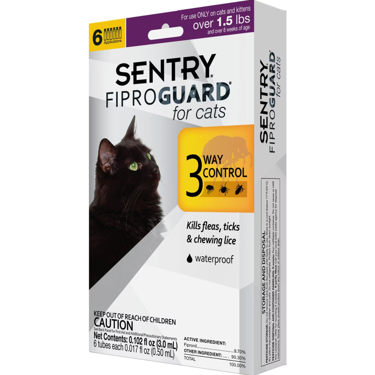 Sentry FiproGuard Flea & Tick Spot Treatment for Cats