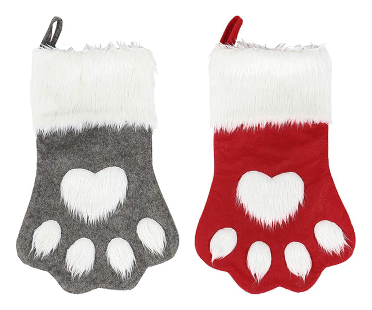 Sexybody Pet Paw Plush Christmas Stockings