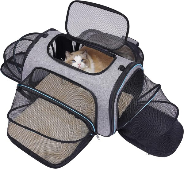 9 Best Cat Carriers In The UK 2026 Reviews Top Picks Catster Siivton Pet Carrier With Expandable Sides 2024 600x553 