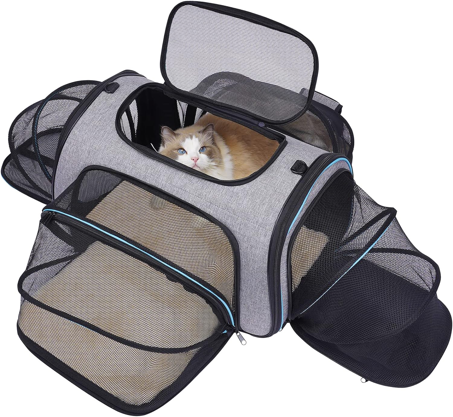 Siivton Pet Carrier With Expandable Sides