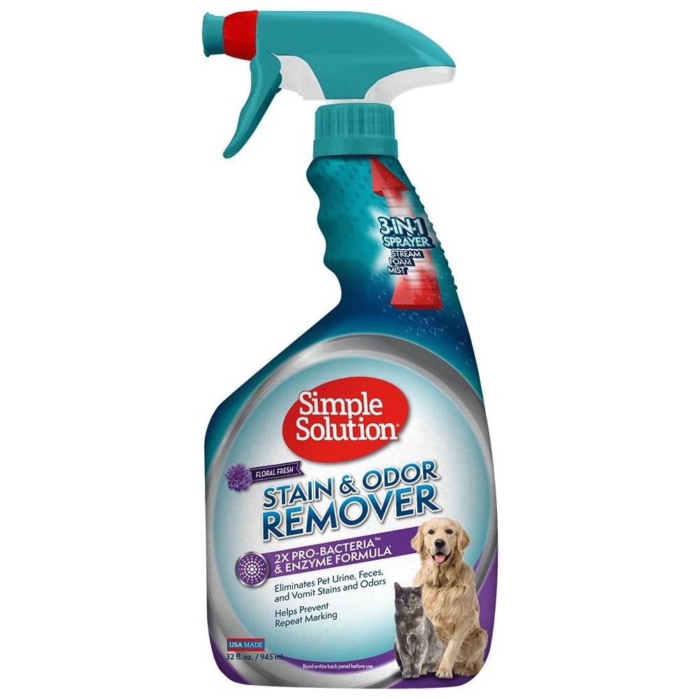 Simple Solution Pet Stain & Odor Remover with Pro-Bacteria & Enzyme Formula