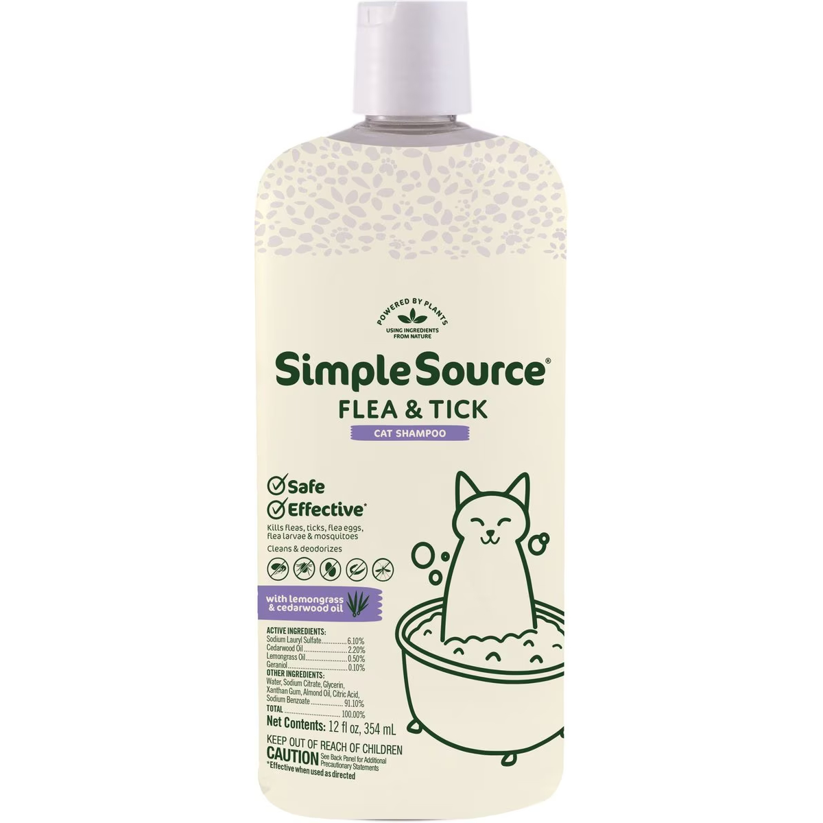 SimpleSource Flea & Tick Cat Shampoo