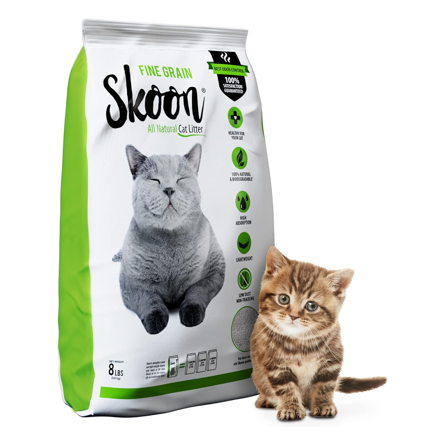 Skoon All-Natural Fine Grain Cat Litter