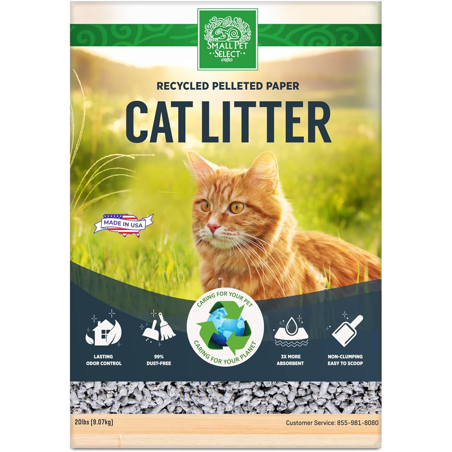 Small Pet Select-Recycled Pelleted Paper Cat Litter