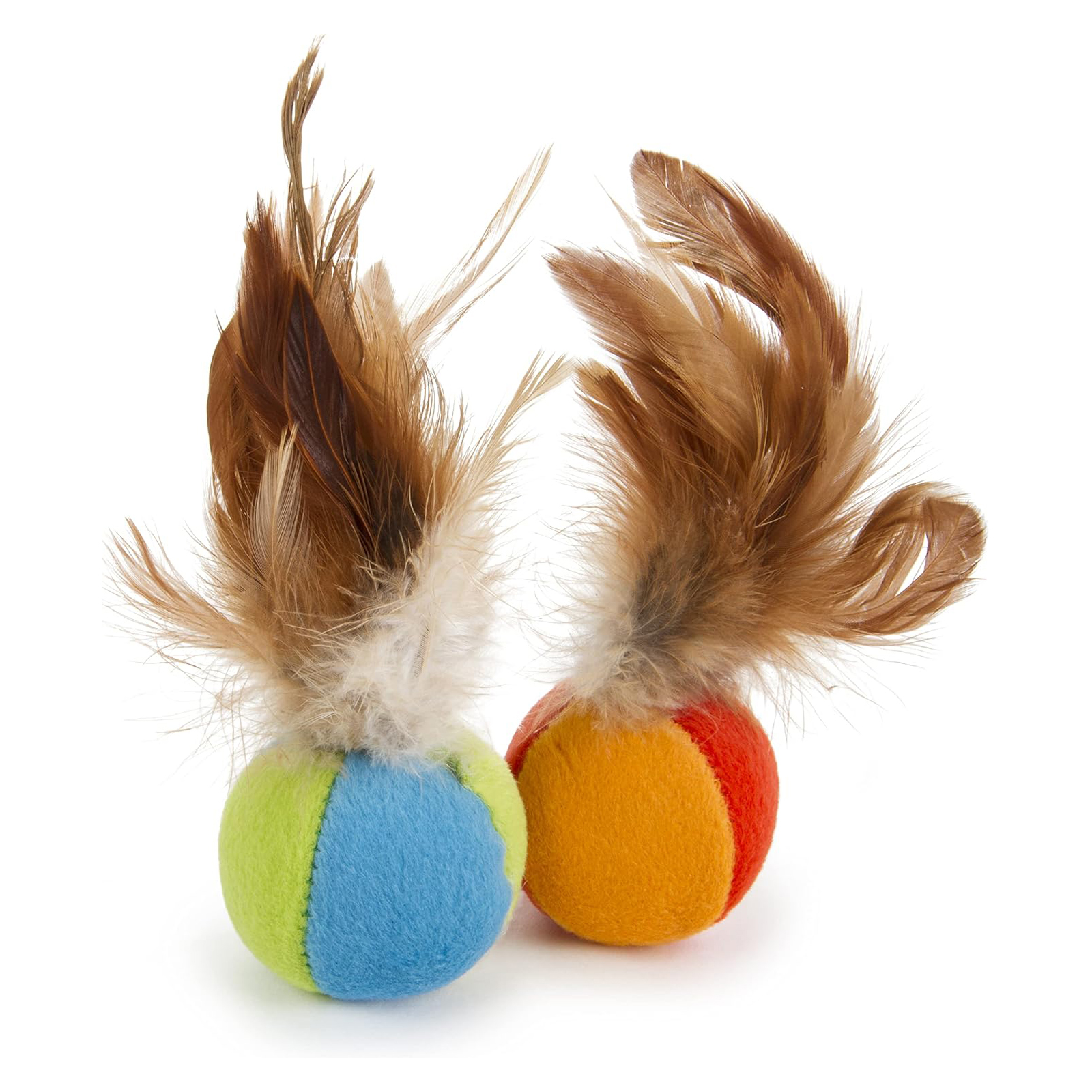 SmartyKat (2 Count) Flutter Balls Feather Cat Toys