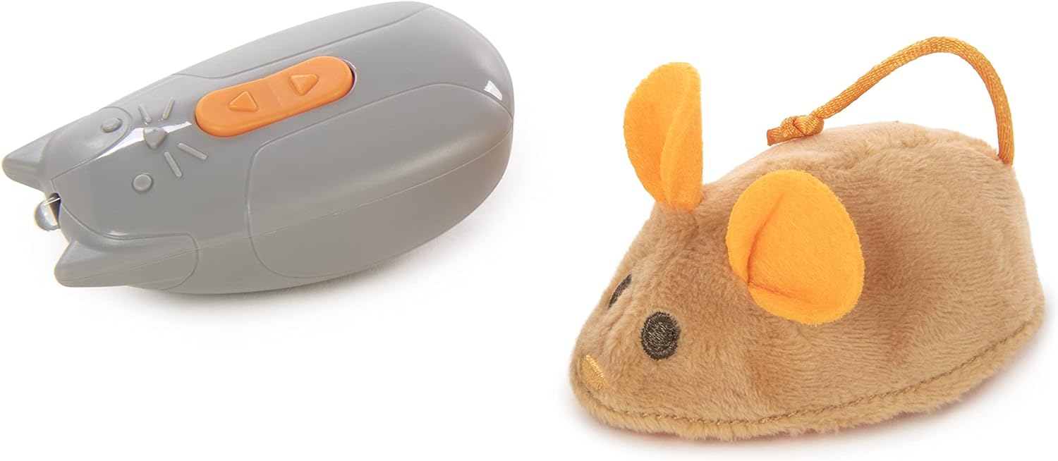 SmartyKat Race ‘N Chase Electronic Motion Remote-Controlled Mouse Cat Toy