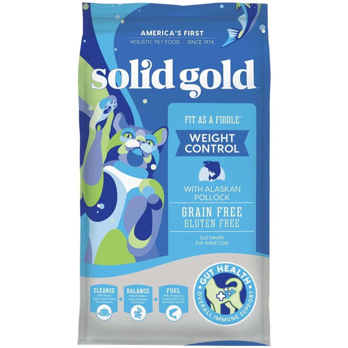 Solid Gold Fit as a Fiddle Weight Control with Alaskan Pollock Grain New