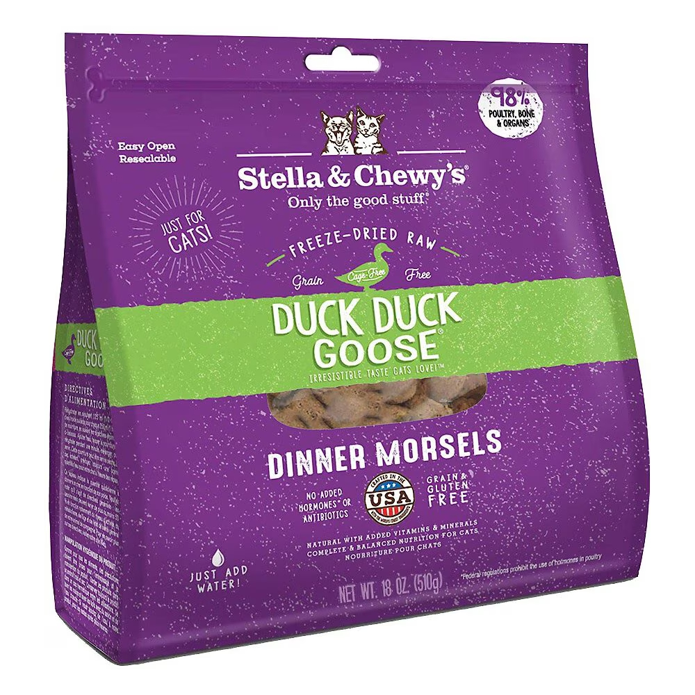 Stella & Chewy_s Duck Duck Goose Dinner Morsels Freeze New