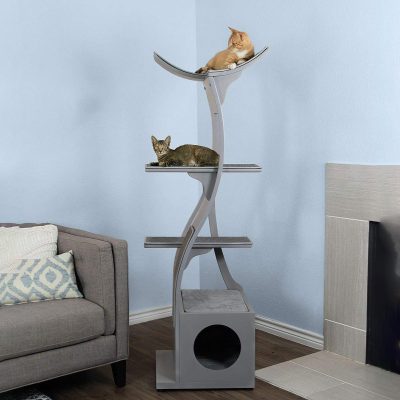 The Refined Feline Lotus Cat Tree