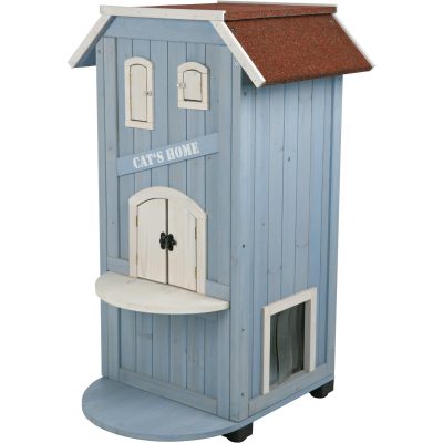 TRIXIE 3-Story Outdoor Wooden Cat House