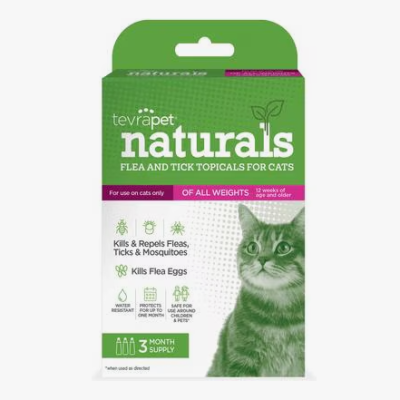 TevraPet Naturals Flea & Tick Topical for Cats