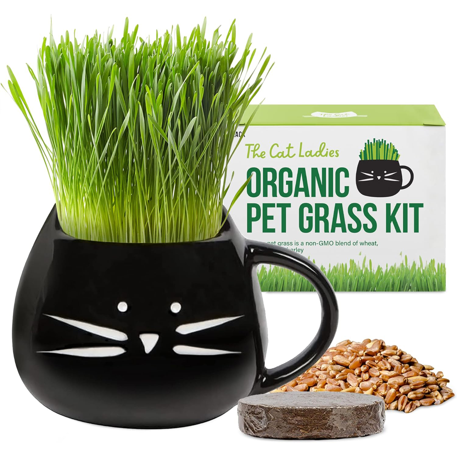 The Cat Ladies Organic Cat Grass for Indoor Cats