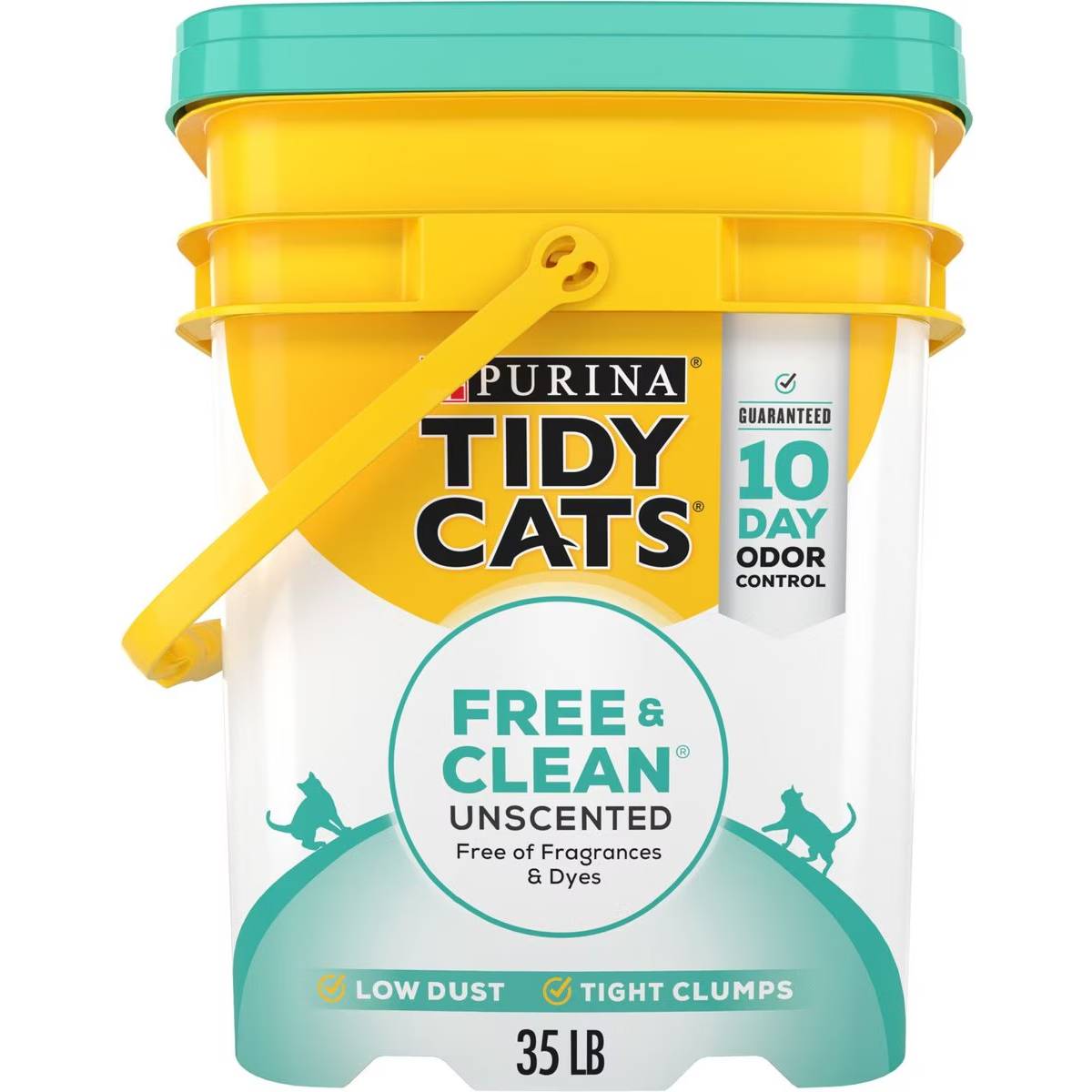 Tidy Cats Free & Clean Unscented Clumping Clay Cat Litter New