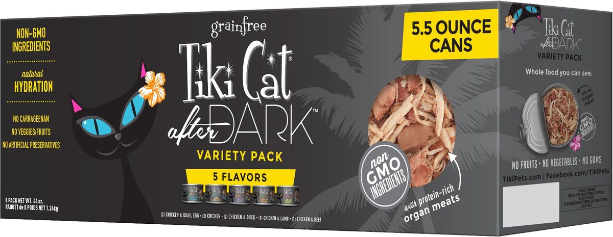 Tiki Cat After Dark Variety Pack Grain-Free Wet Cat Food