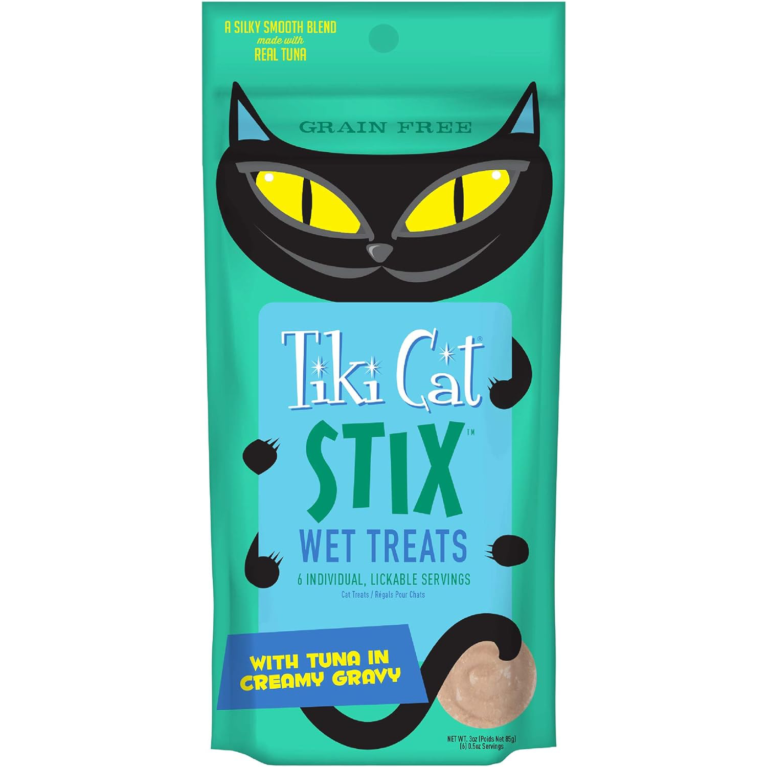 Tiki Cat Stix Wet Cat Treats, Tuna, 3 oz. Pouch (12 Count) new