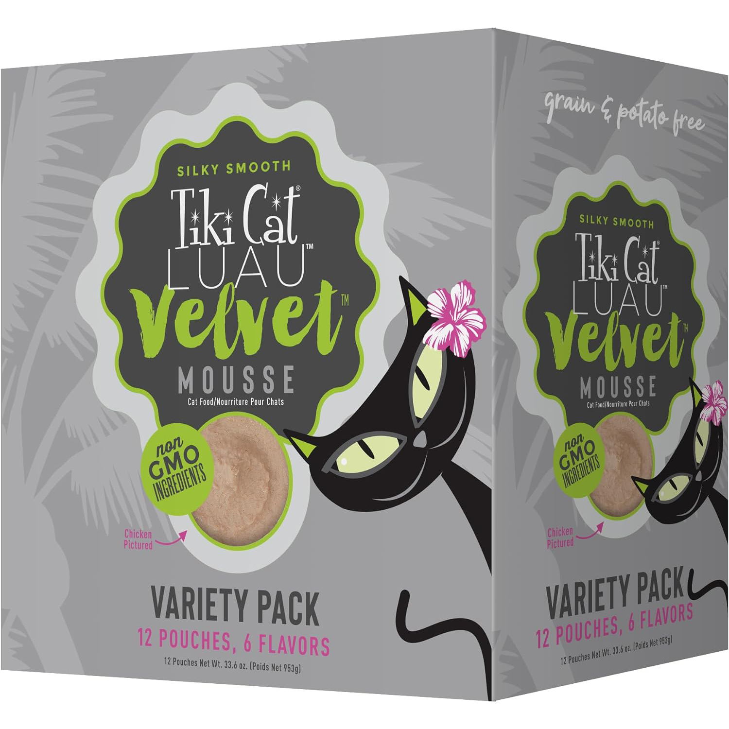 Tiki Cat Velvet Mousse, Protein Blend in Broth Variety Pack
