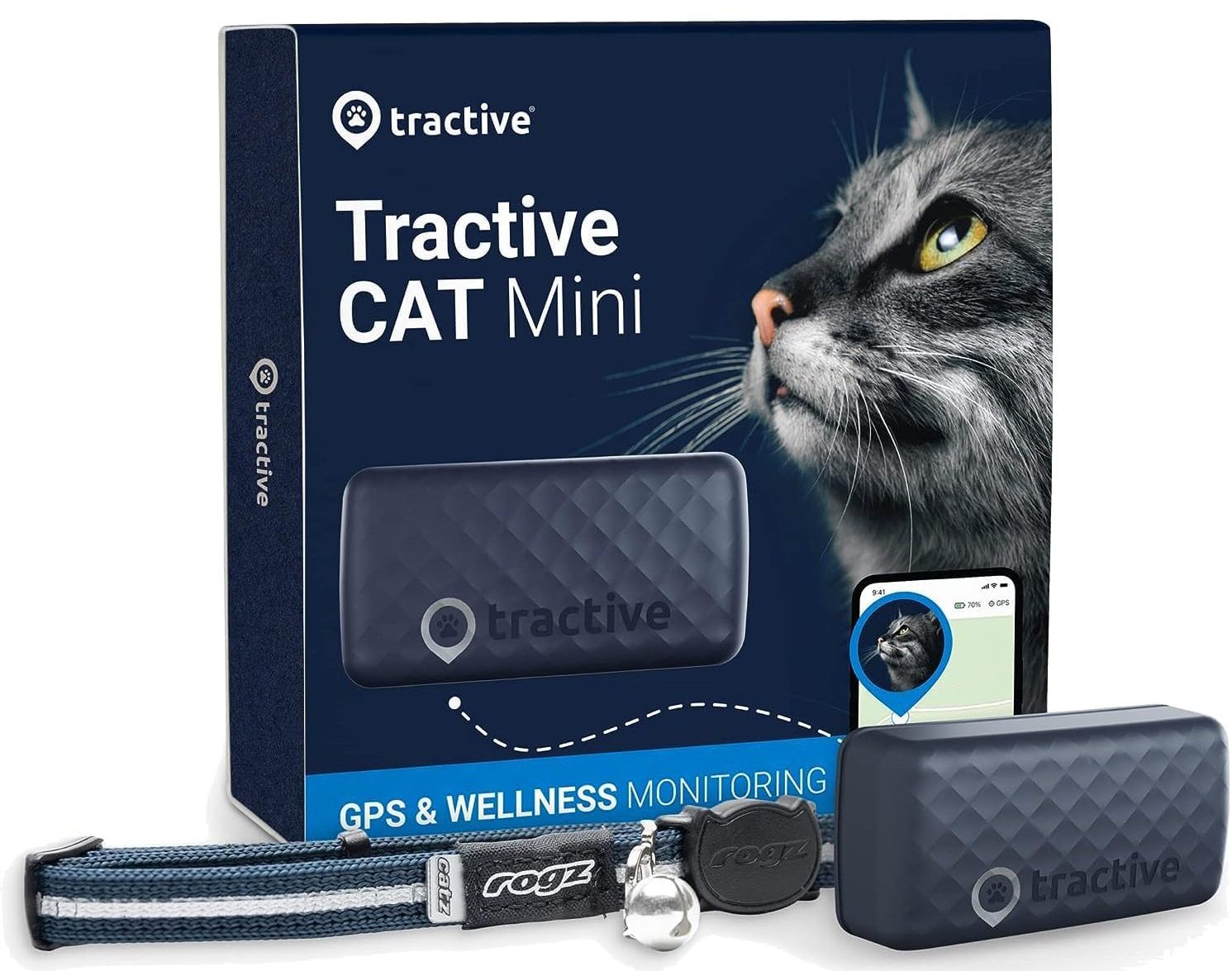 Tractive Mini GPS Tracker & Health Monitoring for Cats