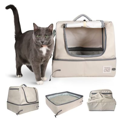 Travel Cat The Porta-Pawty+ Covered Cat Travel Litter Box