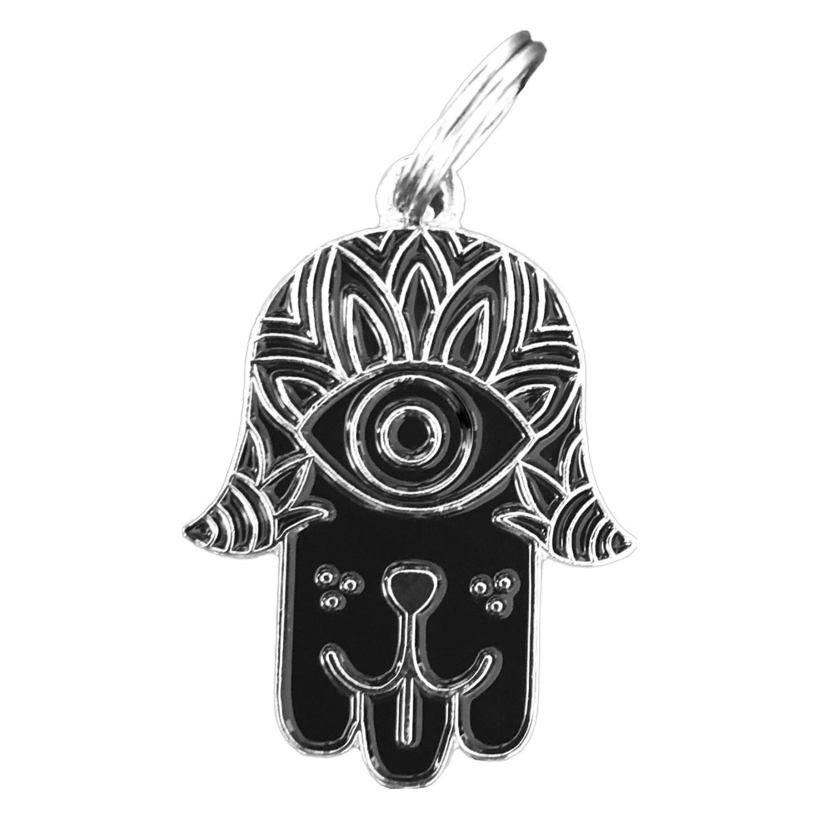 Two Tails Pet Company Hamsa Personalized Dog ID Tag