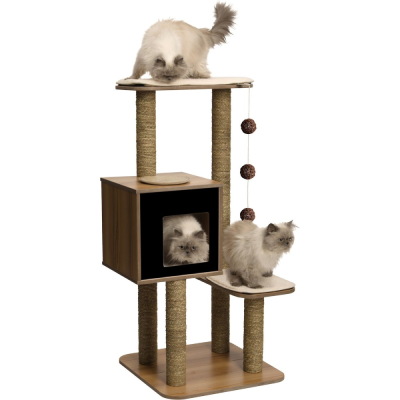 Vesper High Base 47.8-in Modern Cat Tree & Condo
