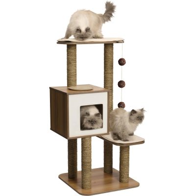 Vesper High Base 47.8-Inch Modern Cat Tree & Condo