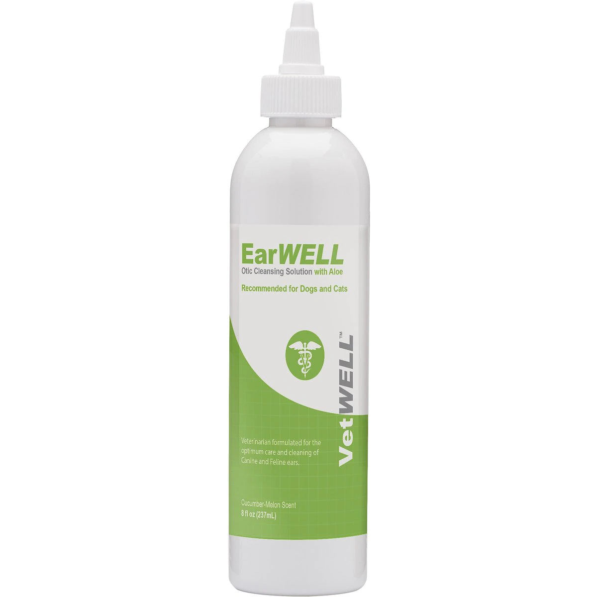 VetWELL EarWELL Otic Cleansing Solution with Aloe Cucumber Melon Scent Dog & Cat Ear Solution