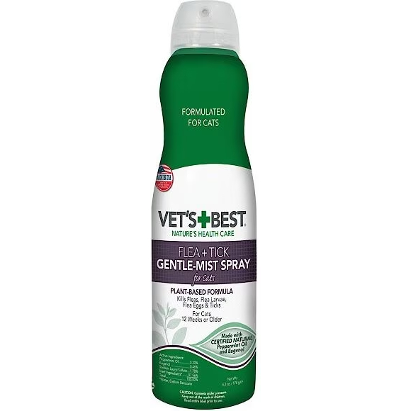 Vet’s Best Cat Flea & Tick Gentle-Mist Spray